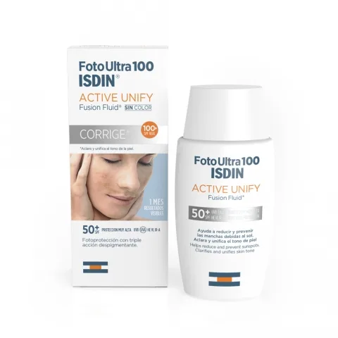 ISDIN active unify Foto ultra Transparent spf50+ 50ml