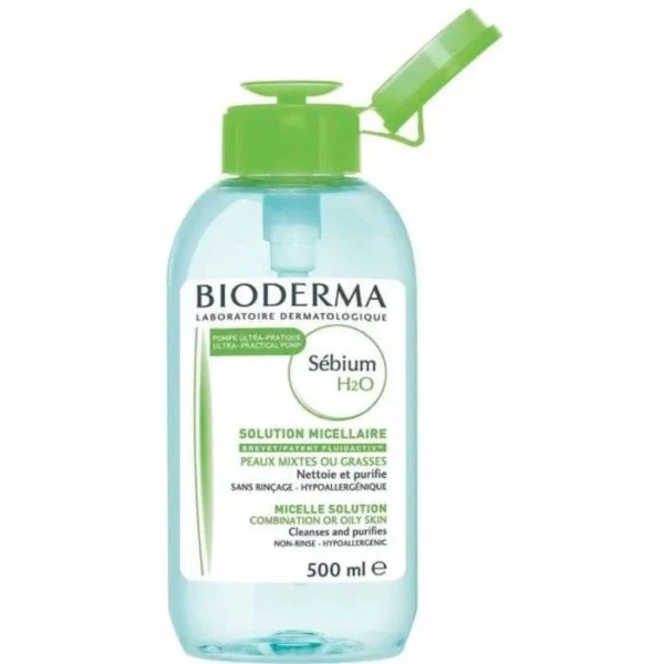 bioderma sebium h2o solution micellaire pompe inversee
