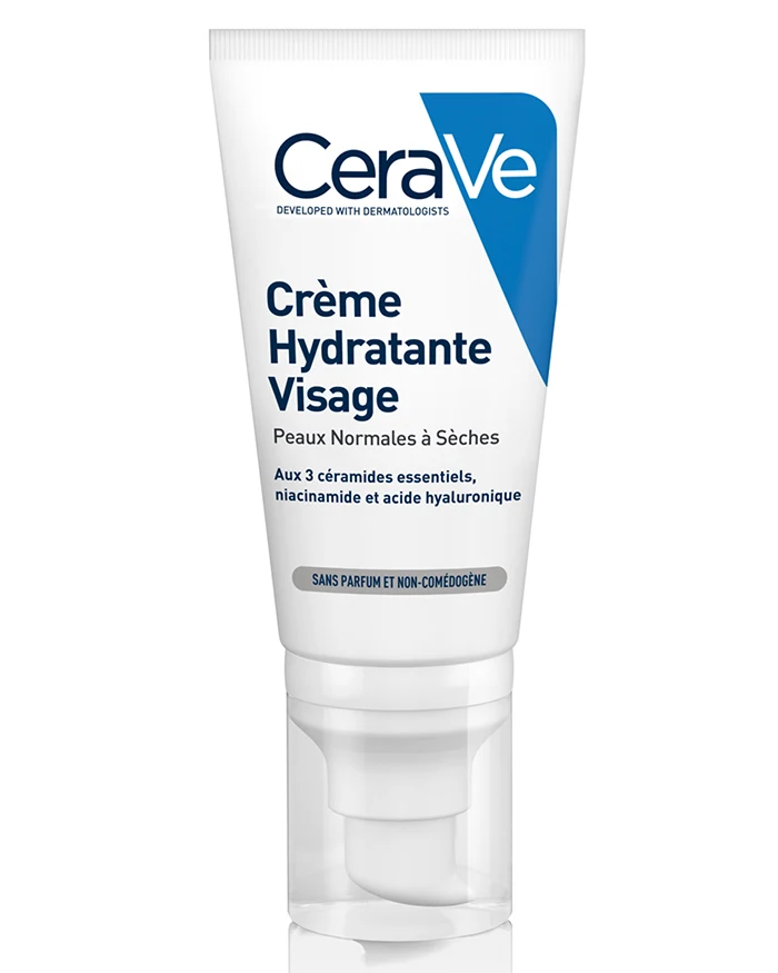 CeraVe Crème Hydratante Visage SPF25 Peau Normale à Sèche 52ml