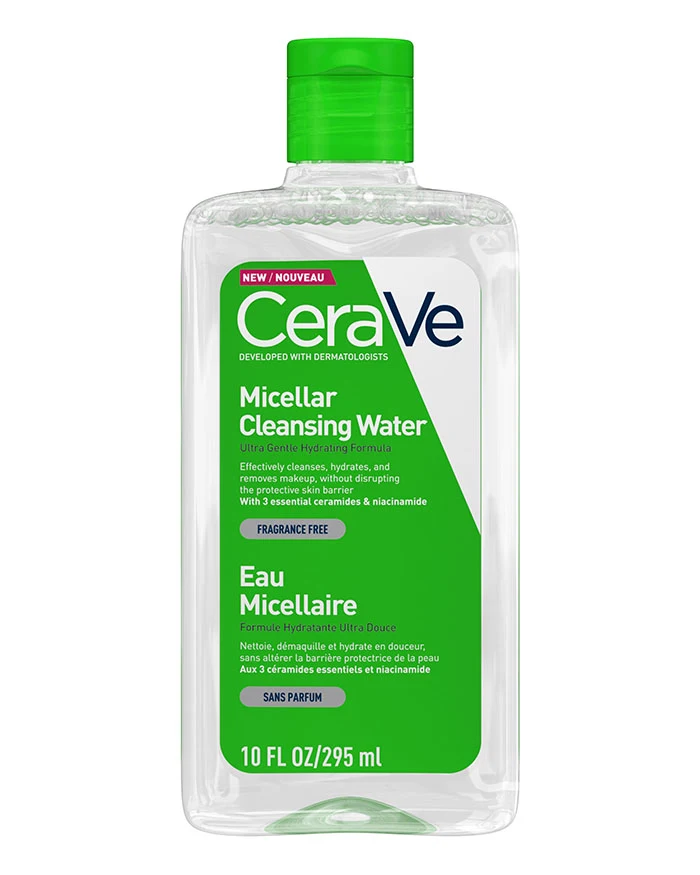 CeraVe Eau Micellaire Démaquillante Hydratante Peau Normale à Sèche | 295ml