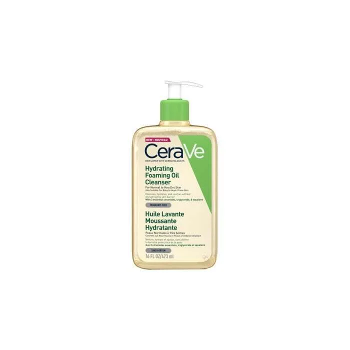 CeraVe Huile Lavante Moussante Hydratante Peau Très Sèche à Atopique | 473ml