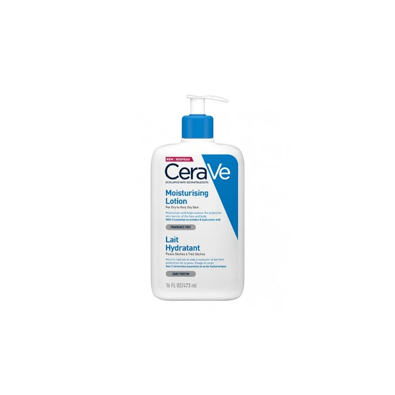 CeraVe Lait Hydratant Léger Peau Sèche à Très Sèche | 473ml