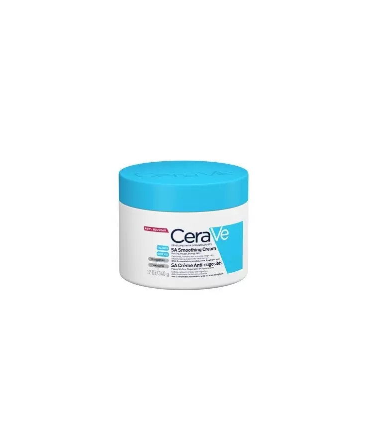 CeraVe SA Crème Anti-Rugosités Peau Sèche et Squameuse | 340g
