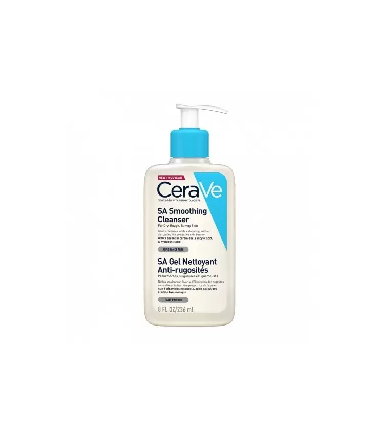 CeraVe SA Gel Nettoyant Anti-Rugosités Peau Sèche et Rugueuse | 236ml