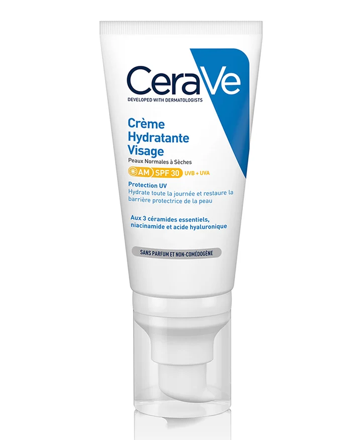 Cerave Crème Hydratante Visage SPF30 52ml Peaux Normales à Sèches
