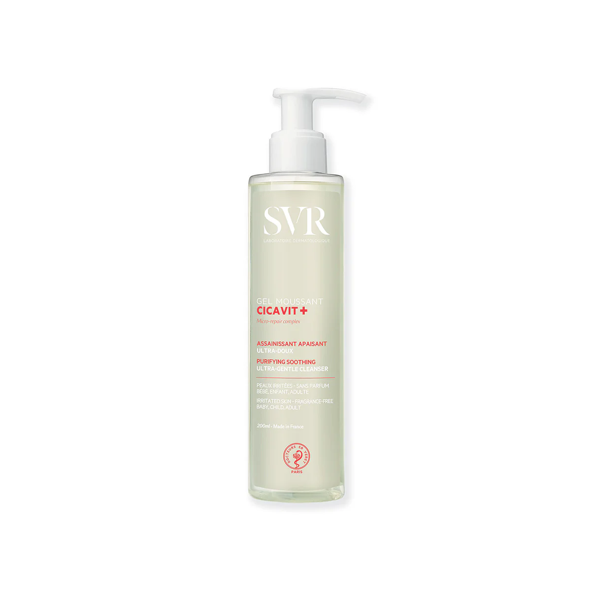 Svr Cicavit+ Gel Moussant Assainissant Apaisant Ultra Doux 200ml