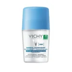 Vichy Dermo-Tolérance Déodorant Minéral 48H Bille Sans Sels d’Aluminium Peau Sensible et Réactive | 50ml