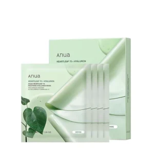 ANUA HEARTLEAF 70+ HYALURON SOOTHING COLLAGEN MASK PACK DE 4