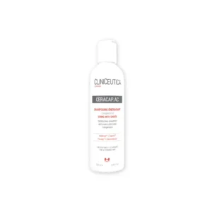 CLINICEUTICA Ceracap Ac Shampooing Energisant 250ml Formule Anti-Chute Renforcement Capillaire Cheveux Clairsemés Soins Quotidiens