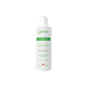 CLINICEUTICA Sebioskin Gel Nettoyant 250ml Purifiant Peaux Grasses Acnéiques Sans Savon