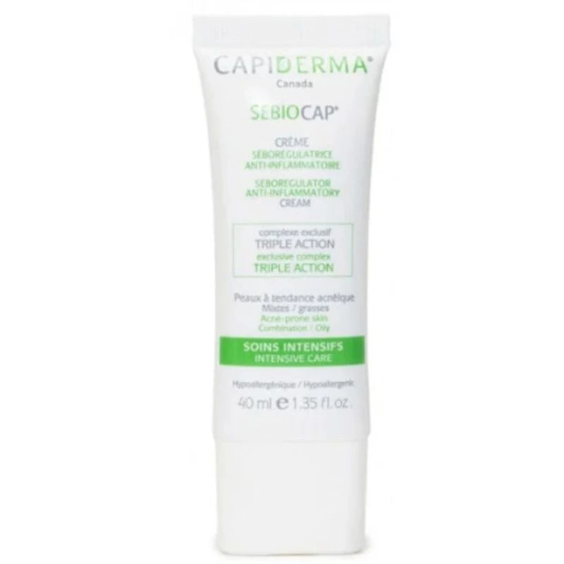 Capiderma Sebiocap Crème Peau Acnéique 40ml Maroc