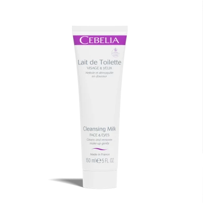Cebelia Lait Toilette Nettoyant & Démaquillant Douceur - Visage & Yeux 150 ml
