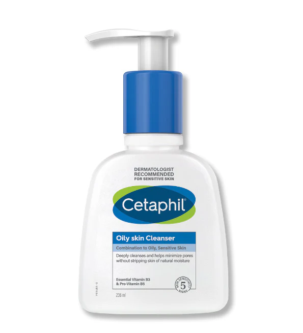 Cetaphil Nettoyant pour Peau Grasse 236ml Mousse Purifiante Peaux Mixtes