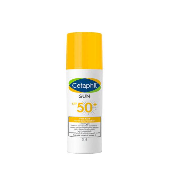 Cetaphil Sun Face Fluide SPF50+ 50ml Protection Solaire Visage Matifiante