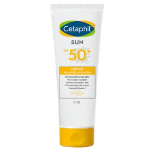 Cetaphil Sun Light-Gel SPF50+ 100ml Protection Solaire Peaux Sensibles Grasses