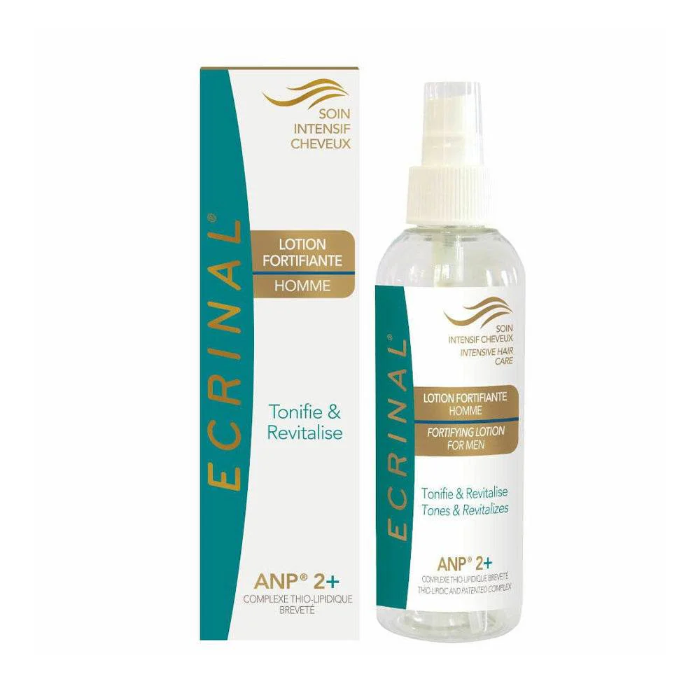 ECRINAL ANP 2+ Lotion Homme 200ml Soin Capillaire Anti-Chute Alopécie Fortifiant Stimulant