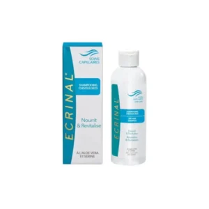 ECRINAL Shampooing Cheveux Secs 200ml Nourrissant Hydratant Réparateur Brillance