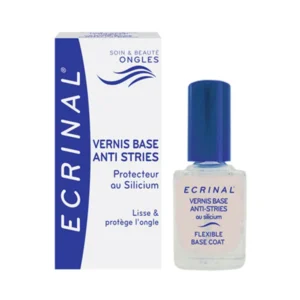 ECRINAL Vernis Base Anti-Stries 10ml Lissant Fortifiant Protecteur Ongles Striés