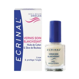 ECRINAL Vernis Soin Blanchissant 10ml Fortifiant Protecteur Anti-Jaunissement Ongles
