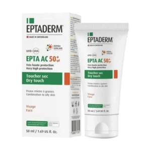EPTADERM Epta AC SPF 50+ 50ml Crème Solaire Peaux Grasses Acnéiques