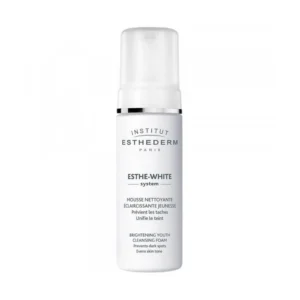 ESTHEDERM Esthe-White Mousse Nettoyante Éclaircissante Jeunesse Anti-Taches 150ml Éclat Unifié Prévention Pigmentation