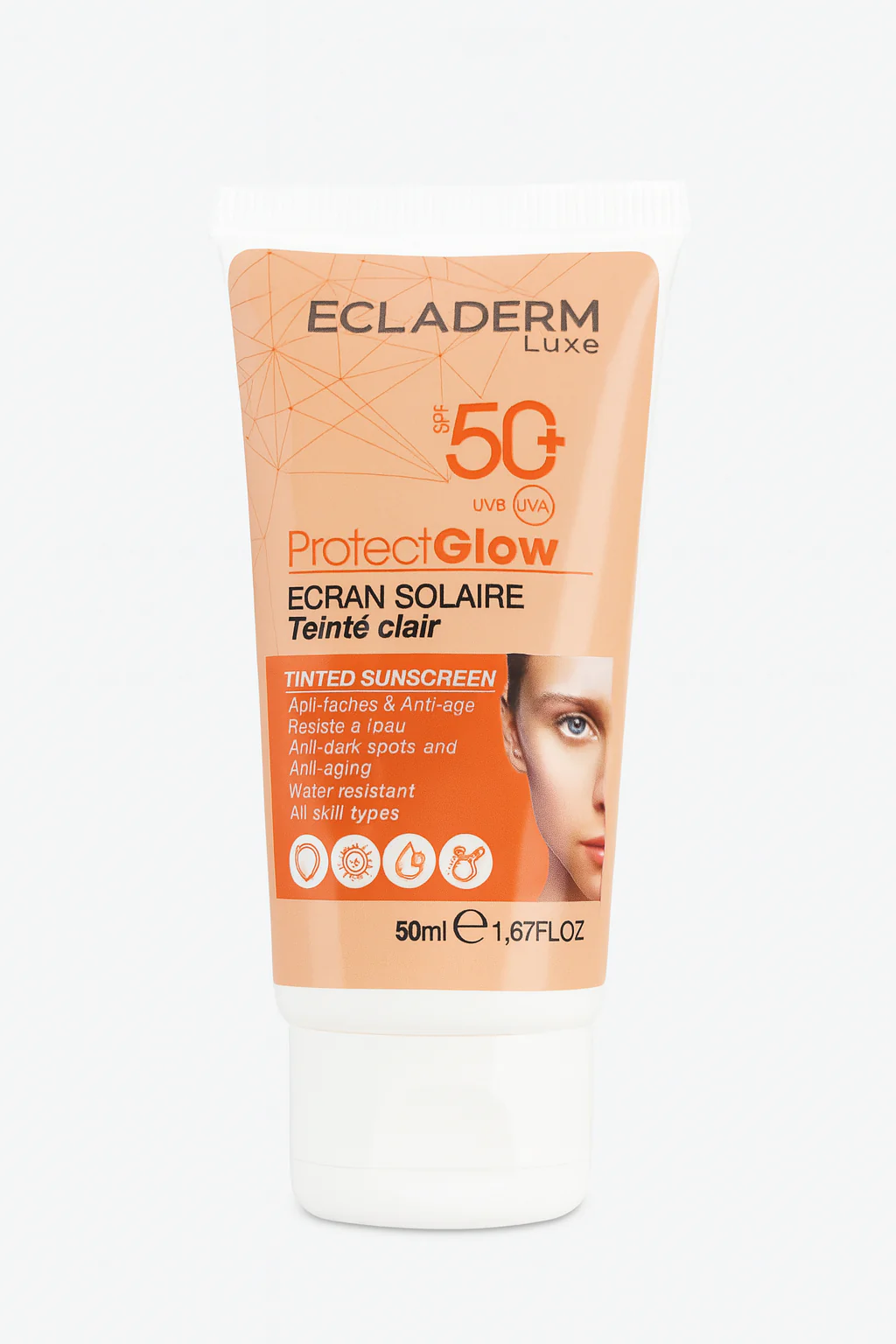 Ecladerm Luxe Ecran Solaire Teinte Claire 50ml