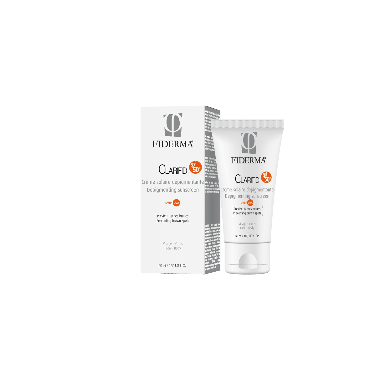 FIDERMA Clarifid Crème Solaire Dépigmentante SPF50+ 50ml