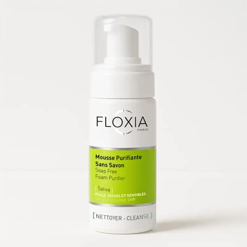 FLOXIA – Sativa Mousse Nettoyante Purifiante Sans Savon – 150ml