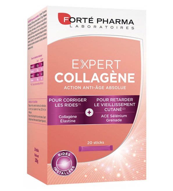 FORTÉ PHARMA – Expert Collagène Anti-âge – 20 Sticks