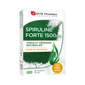 FORTÉ PHARMA – Spiruline Forte 1500mg Tonus Et Défenses Naturelles – 30 Comprimés