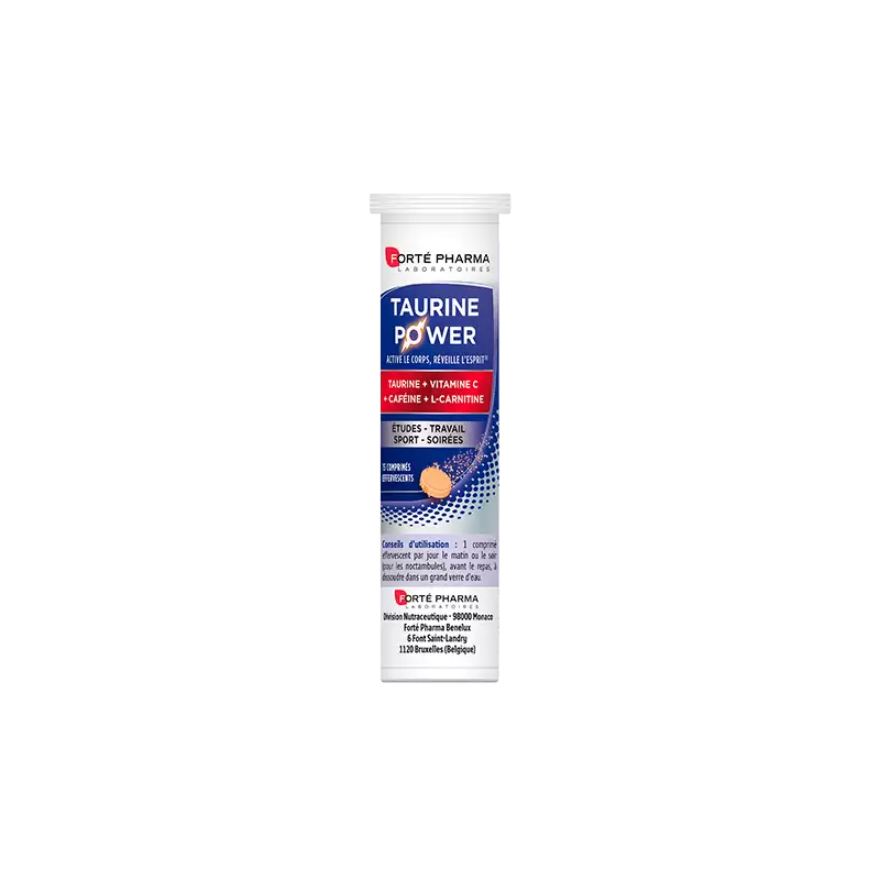 FORTÉ PHARMA – Taurine Power Effervescents – 15 Comprimés