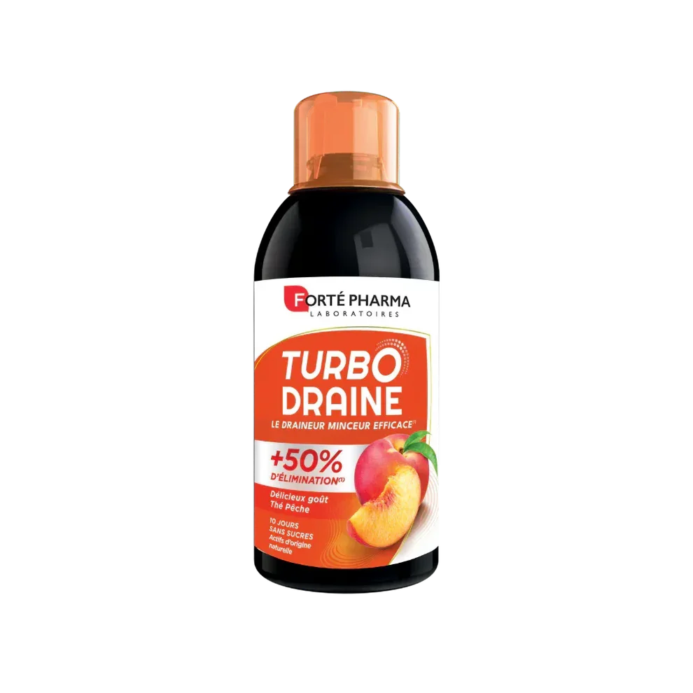FORTÉ PHARMA – Turbo Draine Minceur Goût Pêche – 500ml