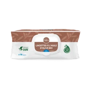 GIFRER – Bébé Lingettes Nettoyantes À L’huile D’olive Vierge – 70u