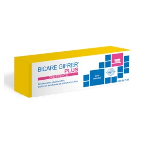 GIFRER – Bicare Plus Dentifrice Blanchissant Goût Menthol – 75ml