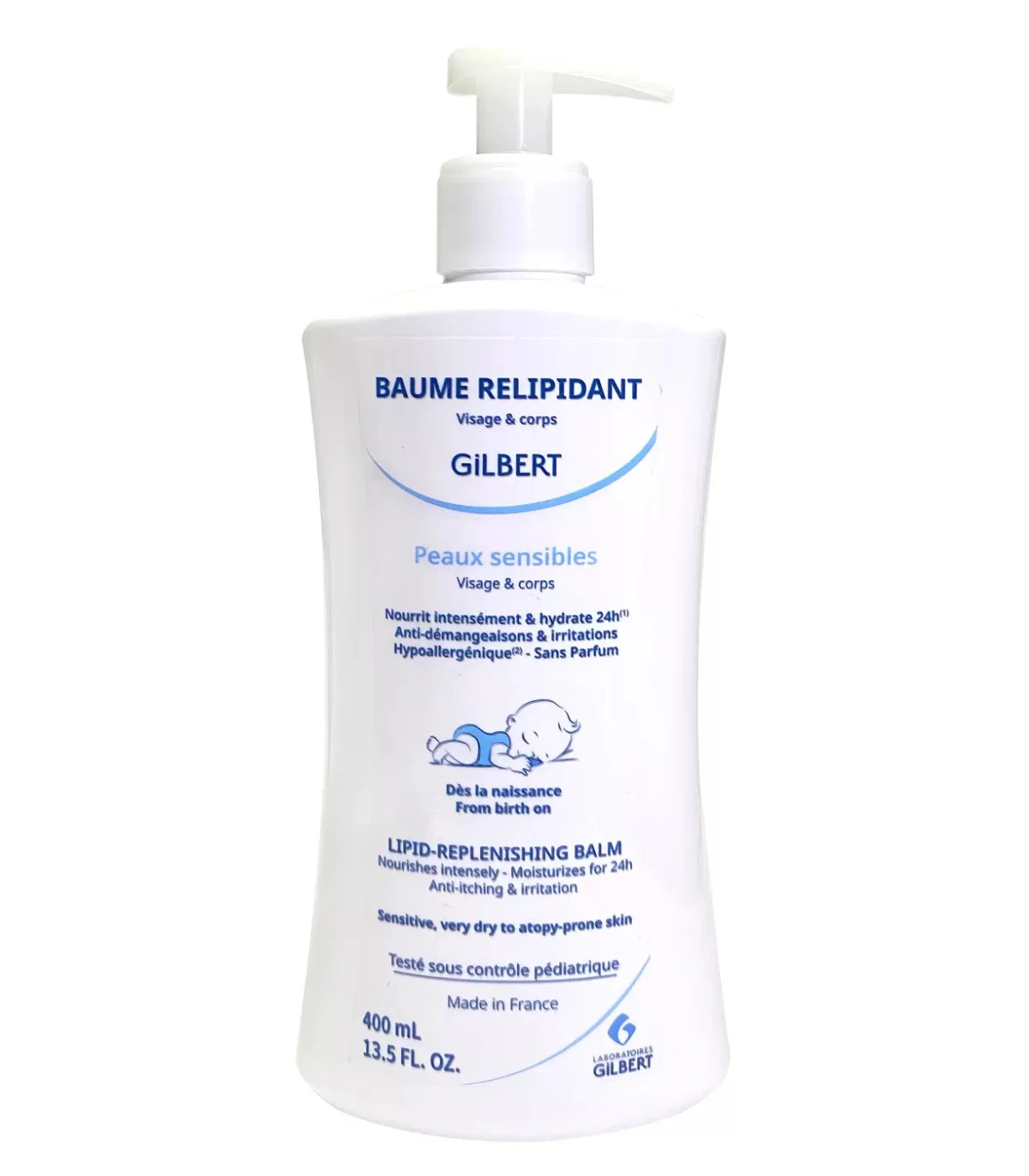 GILBERT – Baume Relipidant Nourrissant Hydratant – 400ml