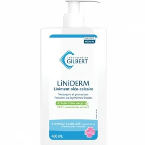 GILBERT – Liniderm Liniment Oléo-calcaire Soin Pour Le Change Pompe – 480ml