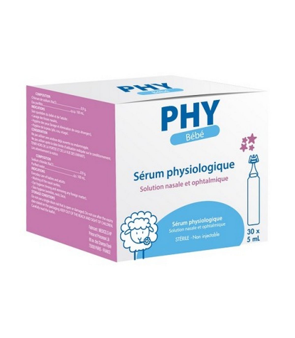 GILBERT – PHY Bébé Sérum PHYSIOLOGIQUE Solution Nasale Et Ophtalmique – 30x – 5ml