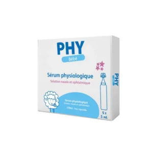 GILBERT – PHY Bébé Sérum PHYSIOLOGIQUE Solution Nasale Et Ophtalmique – 5x – 5ml