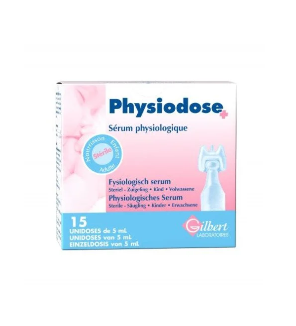 GILBERT – PHYSIODOSE Sérum PHYSIOLOGIQUE Unidoses – 15x – 5ml