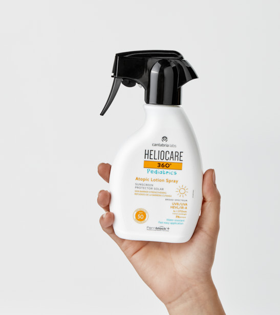 HELIOCARE – 360° Pediatrics Lotion-spray Solaire Peau Atopique SPF50 – 250ml