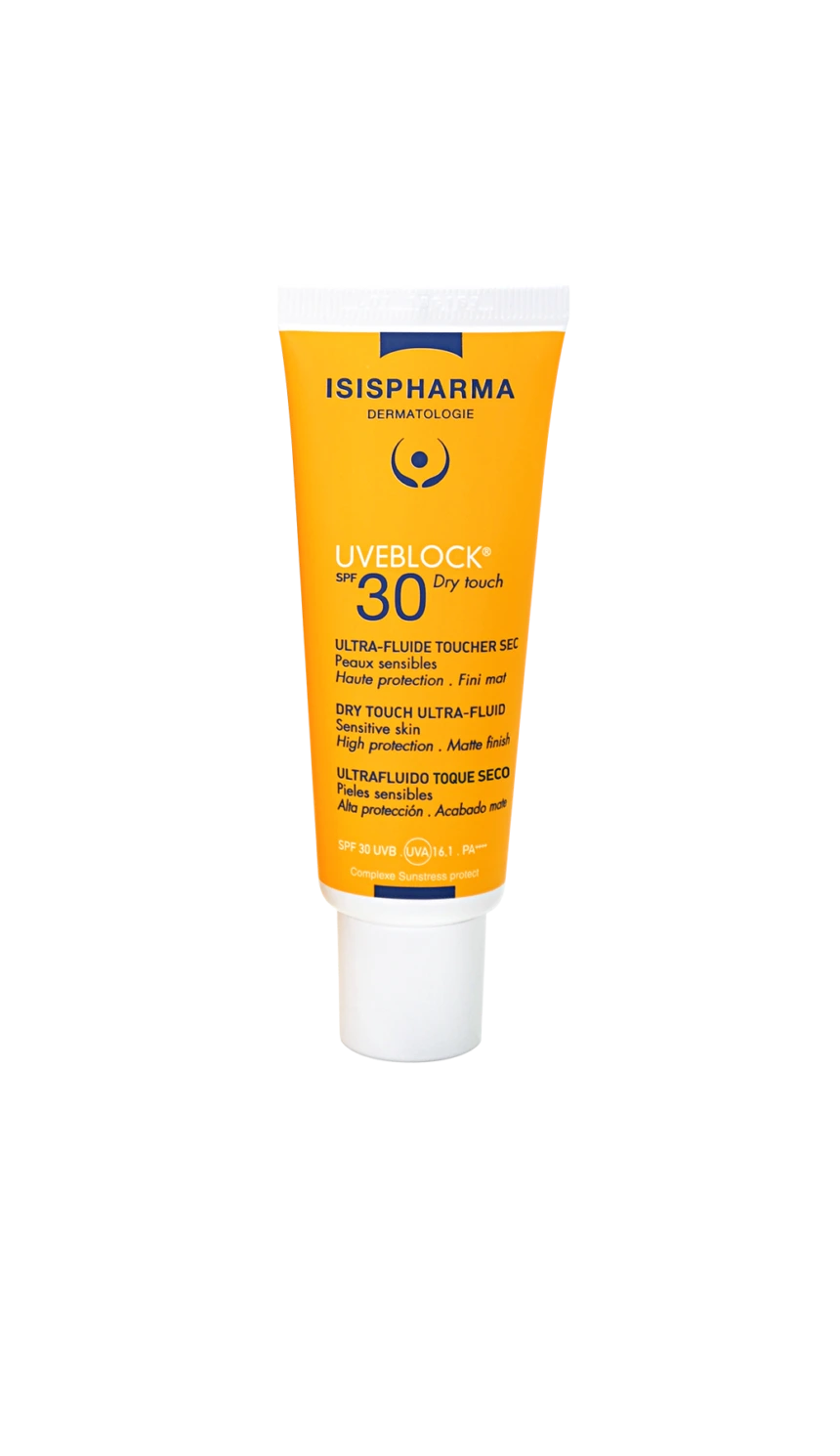 ISISPHARMA Uveblock Ultra-fluide SPF30 Toucher Sec – 40ml