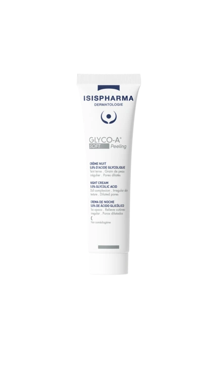 ISISPHARMA – Glyco-a Soft Peeling Crème Nuit 5.5% D’acide Glycolique – 30ml