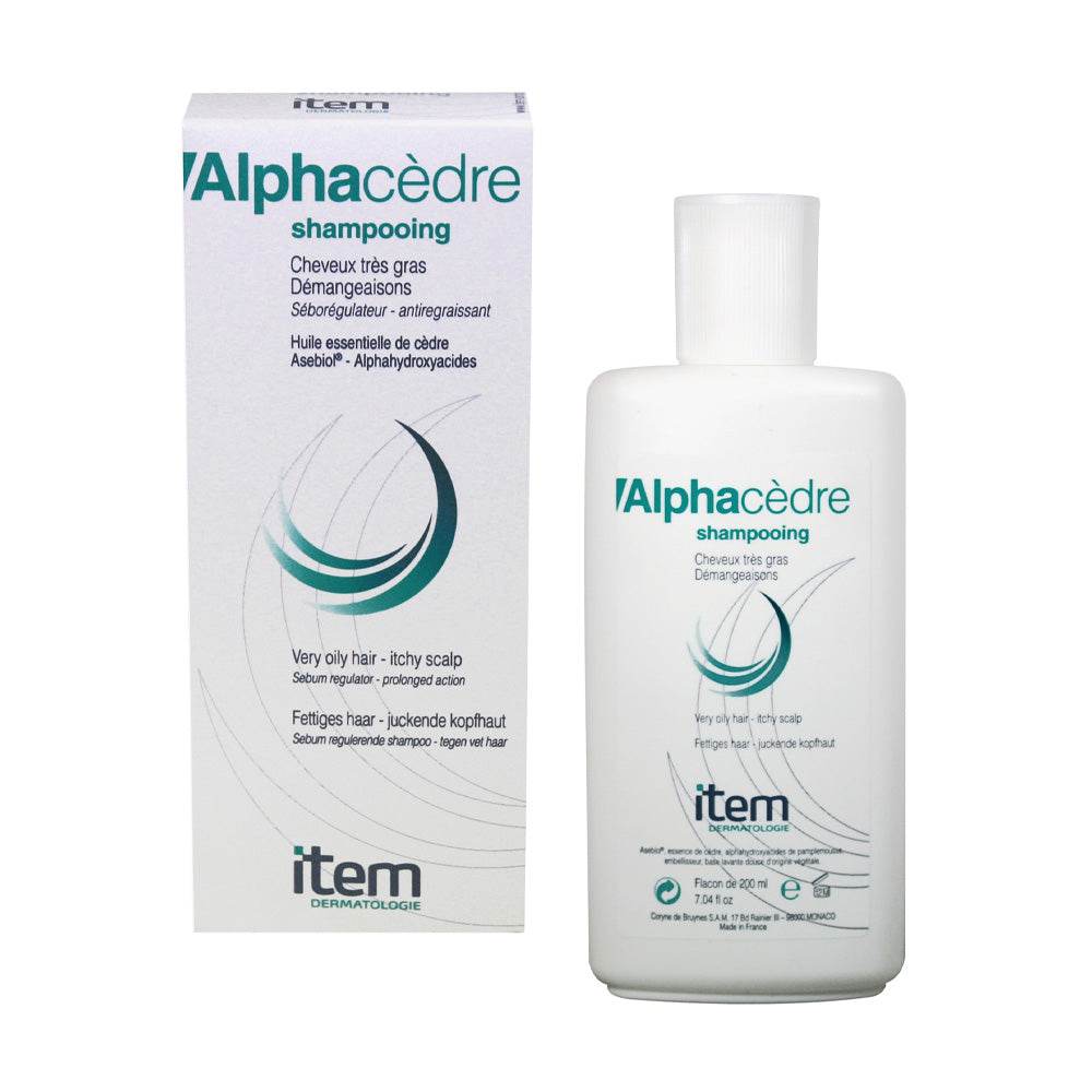 ITEM – Alphacèdre Shampoing Démangeaisons Cheveux Très Gras – 200ml