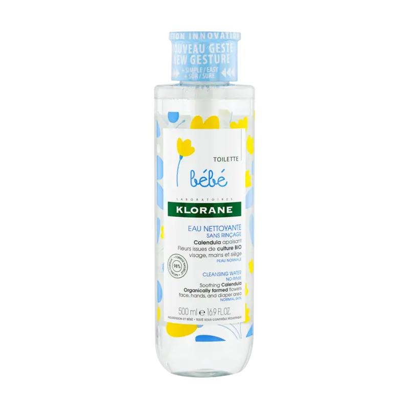 KLORANE Bébé Eau Nettoyante sans Rinçage – 500ml