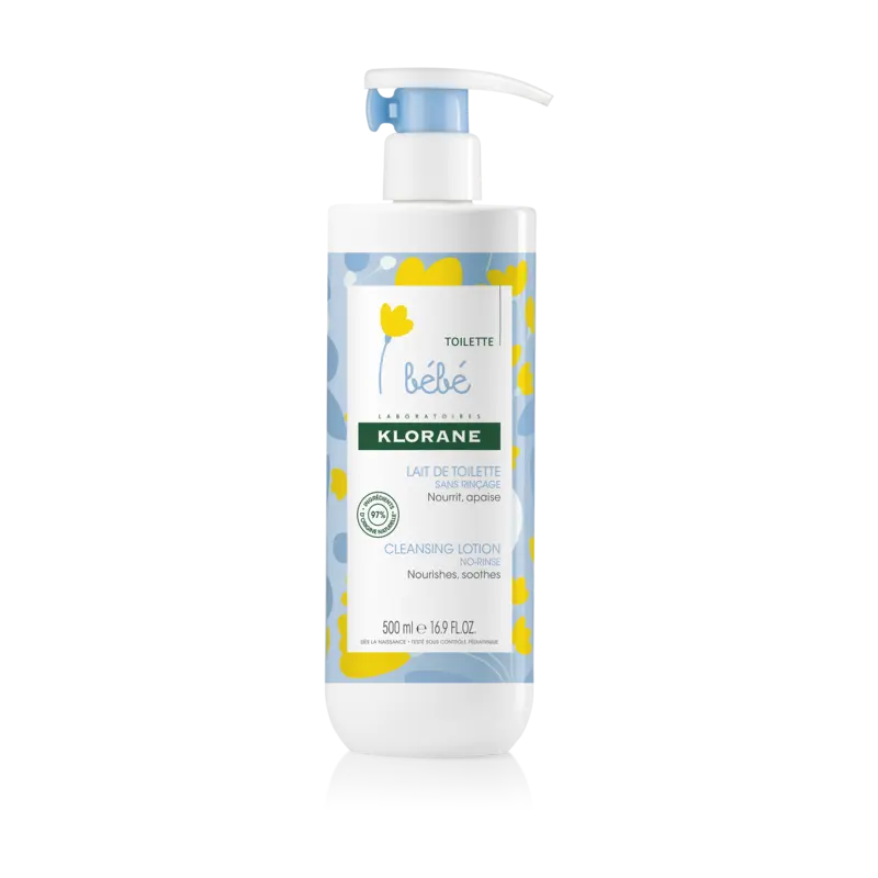 KLORANE – Bébé Lait De Toilette Sans Rinçage – 500ml