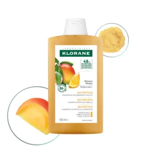 KLORANE – Mangue Shampoing Nutrition Cheveux Secs – 400ml