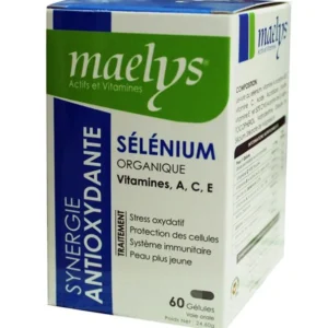 MAELYS – Sélénium Organique Et Vitamines A, C Et E – 60 gélules