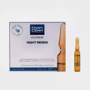 MARTI DERM – Platinum Night Renew Booster Anti-âge De Nuit Ampoules – 10x – 2ml