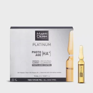 MARTI DERM – Platinum PHOTO-AGE Ha+ Hydratant Illuminant Ampoules – 10x – 2ml