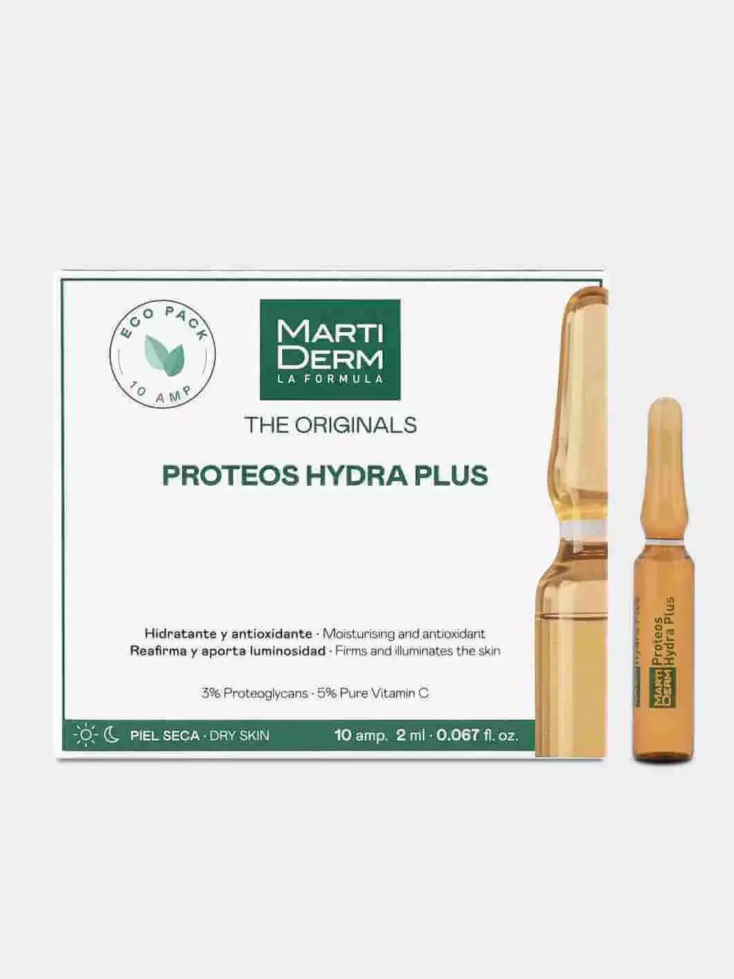 MARTI DERM – The Originals Proteos Hydra Plus Hydratant Et Antioxydant Ampoules – 10x – 2ml